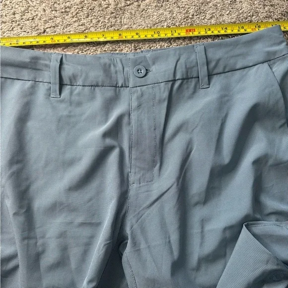 Hang Ten Hybrid Walking Shorts Sz 34 blue check Stretch Lightweight Golf new - Picture 5 of 7